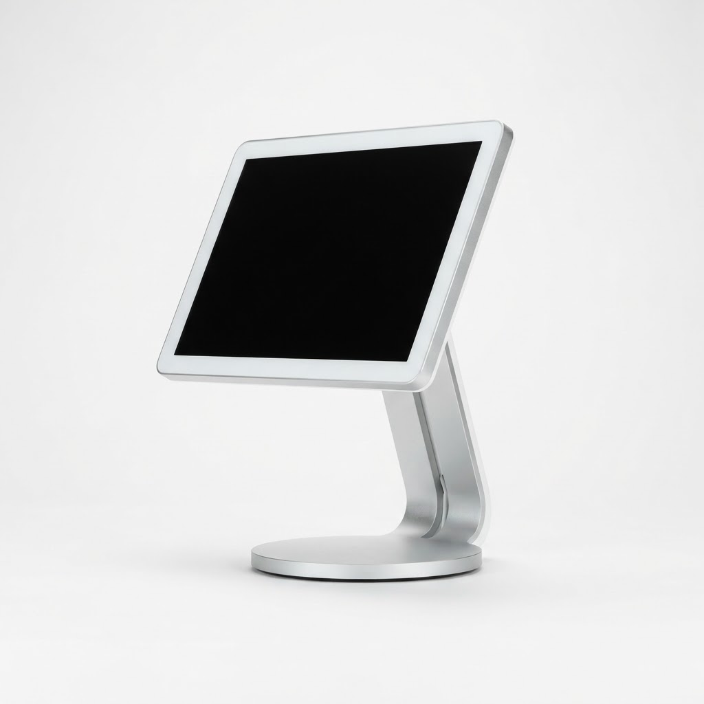 ONKORE point-of-sale system with a touchscreen display and integrated card reader on a counter